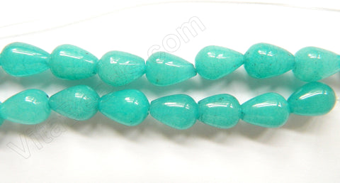 Amazonite Jade  -  10x14mm Smooth Drops