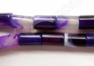 Purple Sardonix Agate  -  Cylinders  16"