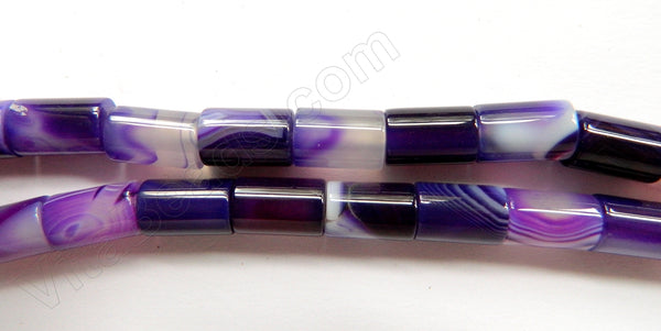 Purple Sardonix Agate  -  Cylinders  16"