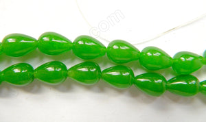 Bright Green Jade  -  Smooth Drops