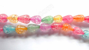 Colored Explosion Crystal  (Natural)  -  Smooth Drops  16"