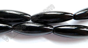 Black Onyx  -  Smooth Long Rice  16"