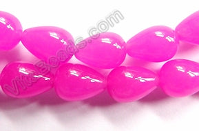 Rose Pink Fuchsia Jade  -  Smooth Drops  16"