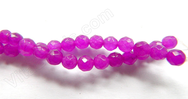 Deep Purple Jade  -  Faceted Round  15"