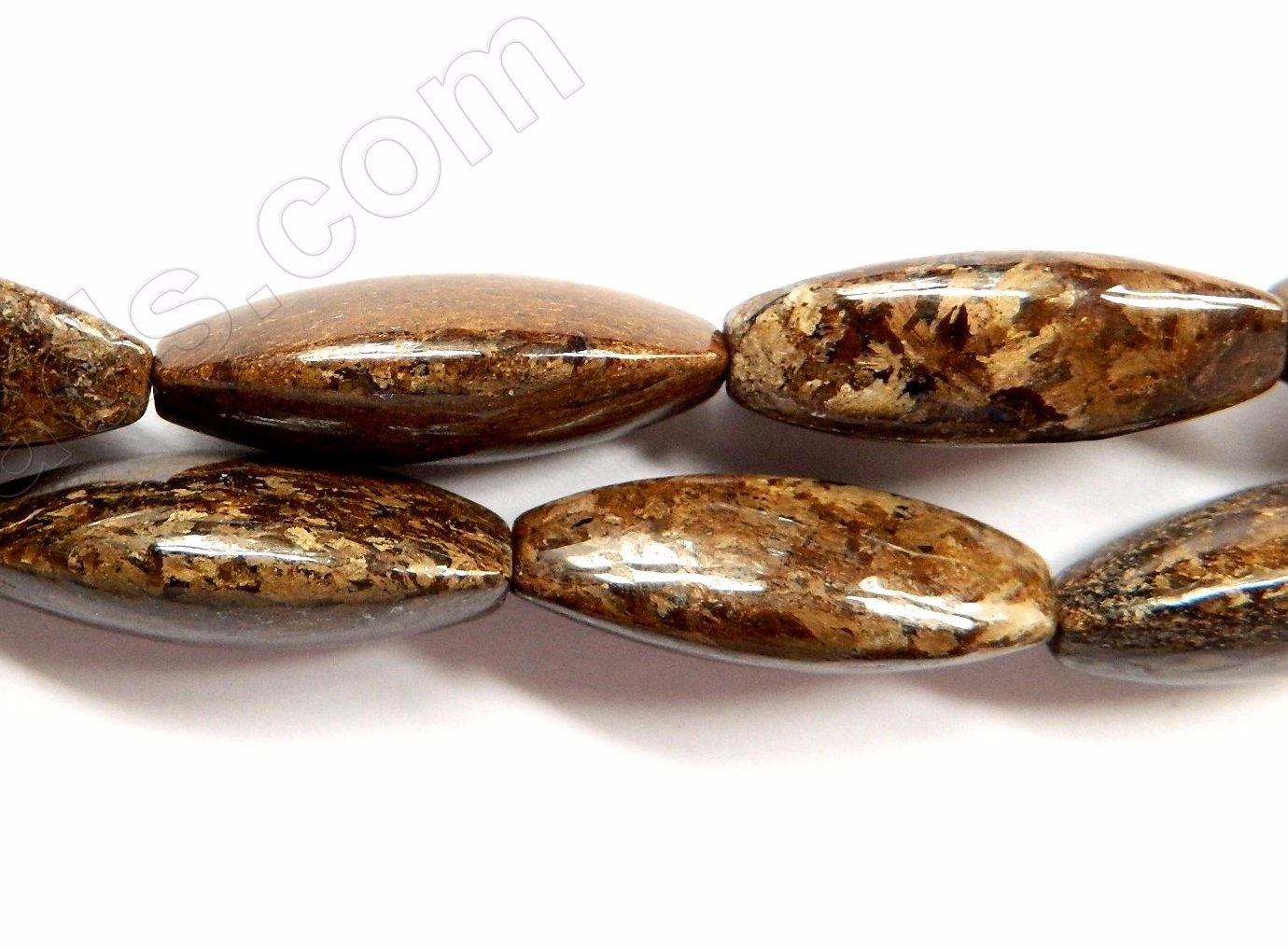 Bronzite -   3 Side Long Rice  16"