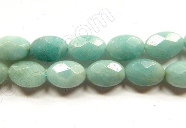 Amazonite A  -  Faceted Oval  16"