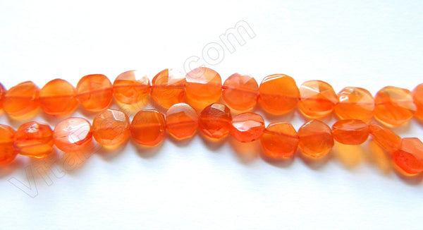 Carnelian Light  -  Faceted Coin  14"