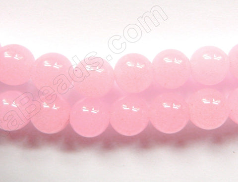 Light Pink Malay Jade  -  Smooth Round  16"
