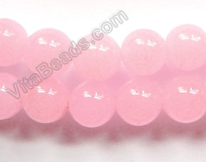 Light Pink Malay Jade  -  Smooth Round  16"