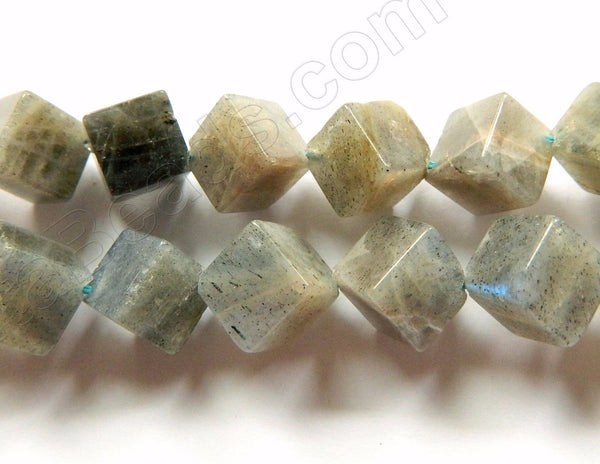 Labradorite A  -  Di-drilled Cubes 16"