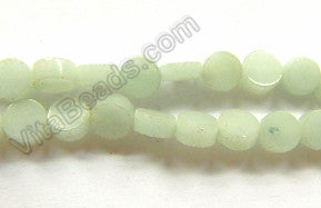 Light Amazonite  -  5mm Small Flat Coins 16"