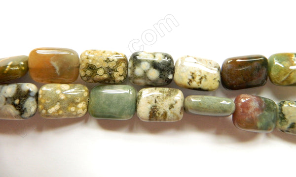 Ocean Jasper  -  Puff Rectangle  16"