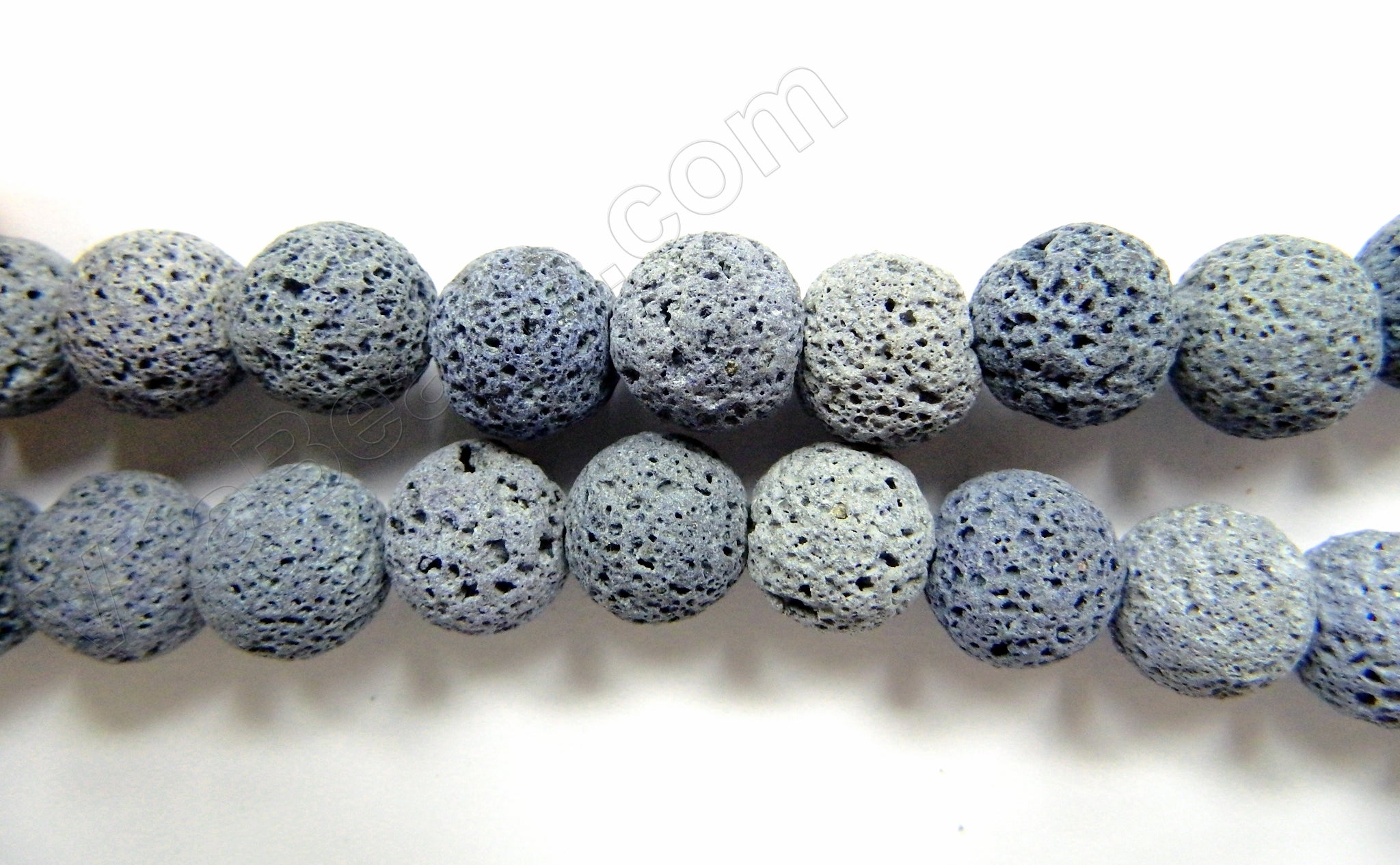 Pale Navy Blue Lava Stone Natural No Wax  -  Big Smooth Round  16"