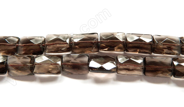 Smoky Topaz A  -  Faceted Rectangles 16"