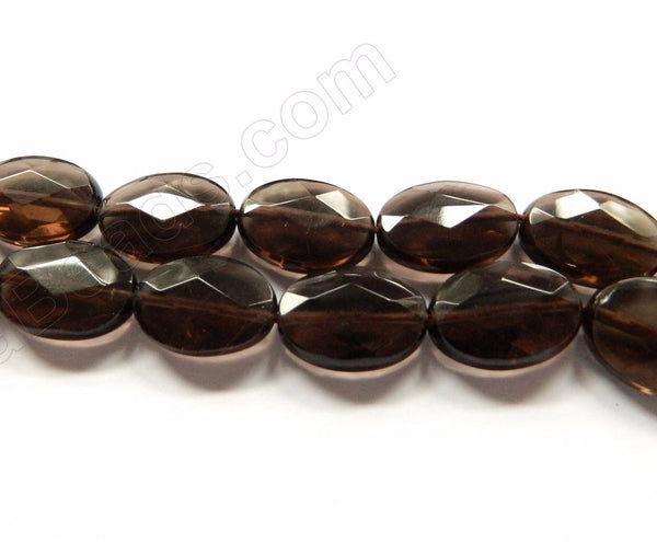 Smoky Topaz AA  -  Faceted Ovals 16"