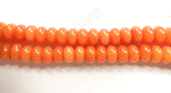 Peach Coral -  Smooth Rondels  16"