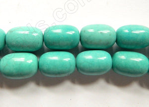 Cracked Chinese Turquoise  -  Smooth Drums  16"