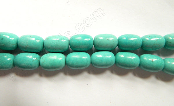 Cracked Chinese Turquoise  -  Smooth Drums  16"