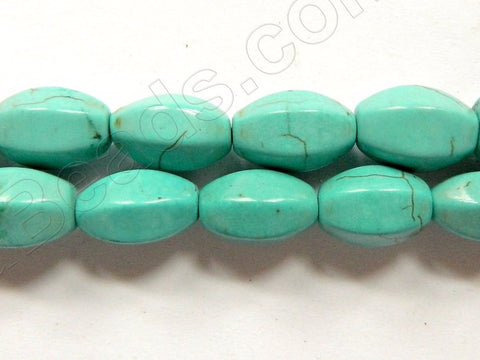 Cracked Chinese Turquoise  -  6 Side Rice, Melon 16"