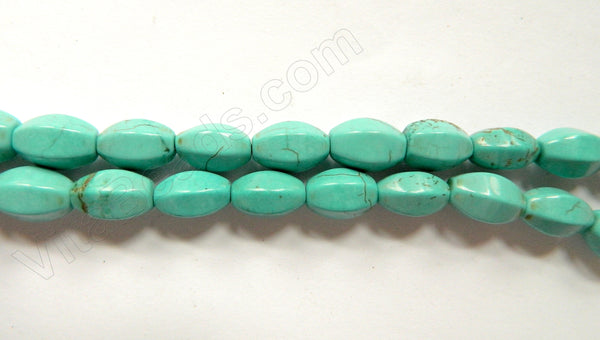Cracked Chinese Turquoise  -  6 Side Rice 16"