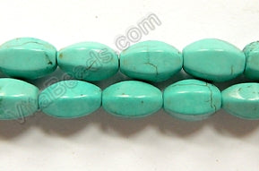 Cracked Chinese Turquoise  -  6 Side Rice, Melon 16"