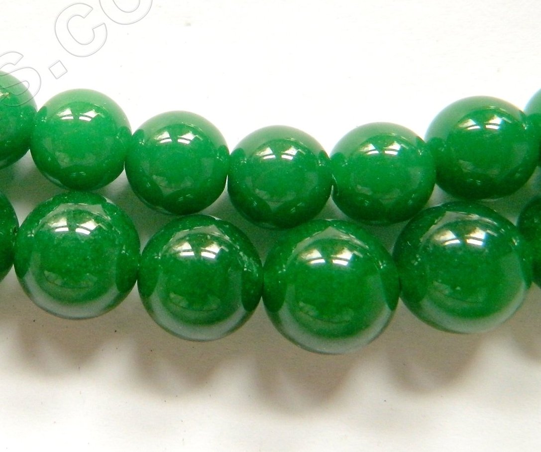 Rich Green Jade  -  Smooth Round  16"