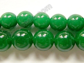 Rich Green Jade  -  Smooth Round  16"