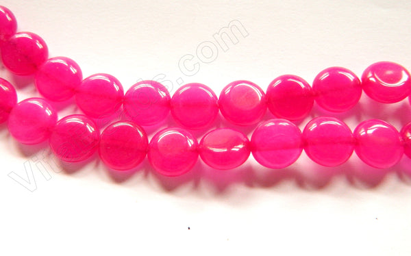 Dark Fuchsia  Jade  -  Puff Coins  16"