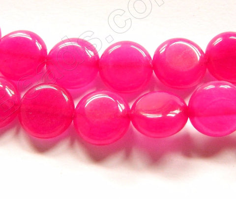 Dark Fuchsia  Jade  -  Puff Coins  16"