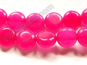 Dark Fuchsia  Jade  -  Puff Coins  16"