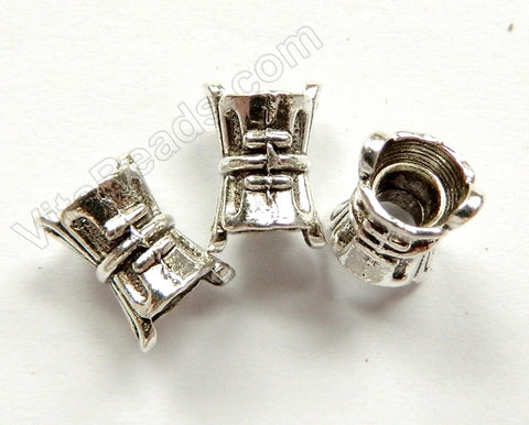 Zinc Alloy Metal Beads - Two Side Cap