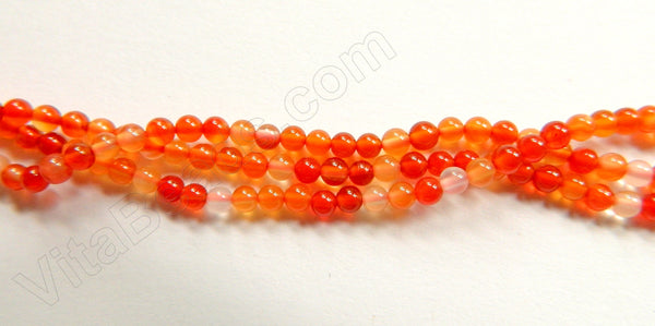 Natural Carnelian  -   Small Smooth Round  15.5"