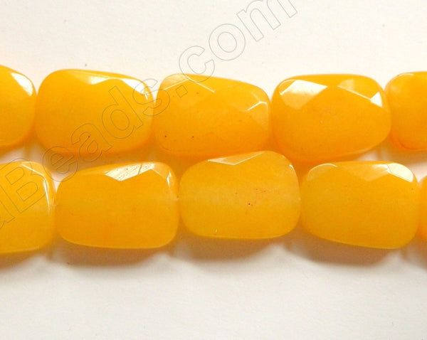 Bright Yellow Jade  -  Faceted Ladders  16"