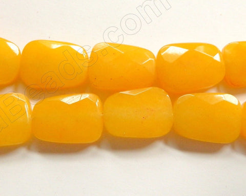 Bright Yellow Jade  -  Faceted Ladders  16"
