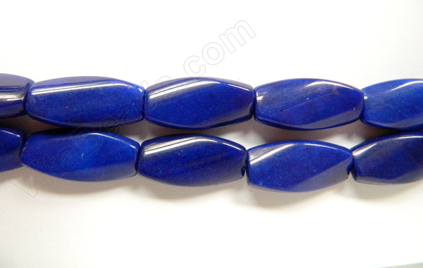 Lapis Jade  -  Twisted Rectangles  16"
