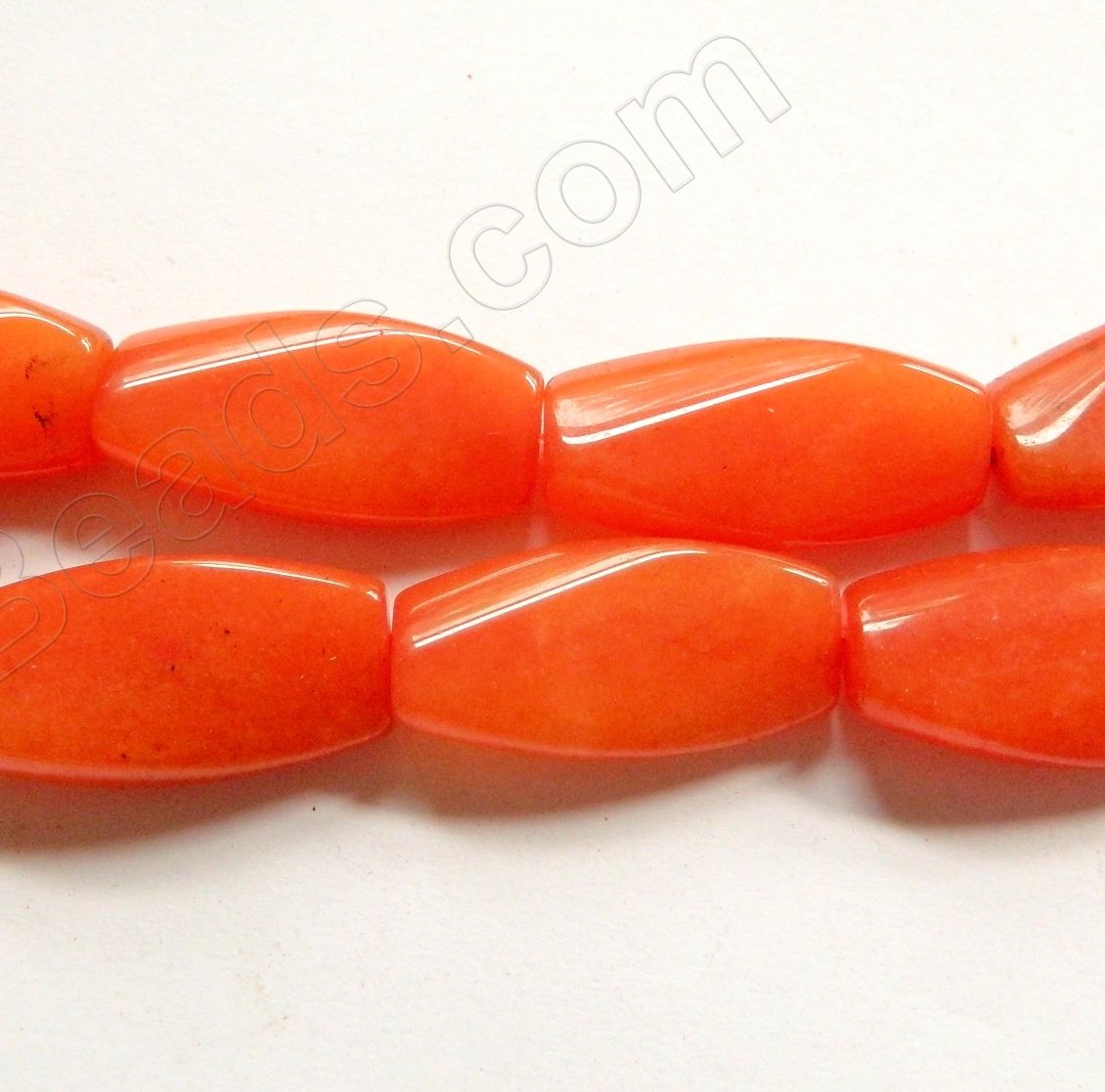 Orange Jade  -  Twisted Rectangles  16"