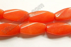 Orange Jade  -  Twisted Rectangles  16"