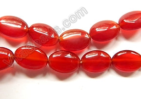 Carnelian AA  -  Puff Ovals 15"