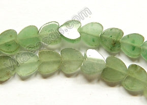 Green Aventurine  -  Flat Heart  16"