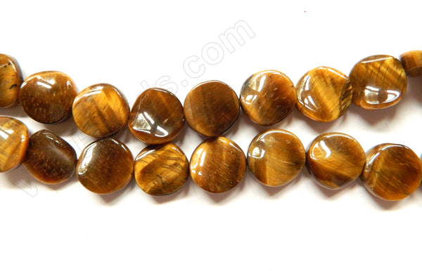 Tiger Eye AA  -  Twist Coin 16"