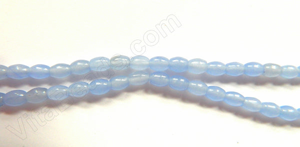 Light Blue Agate  -  Small Rice  16"