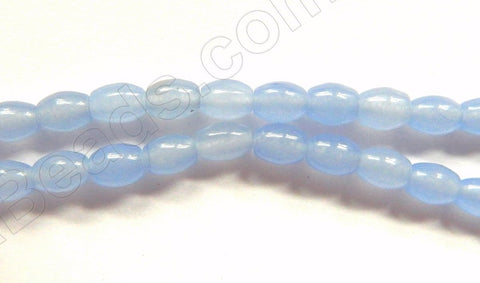 Light Blue Agate  -  Small Rice  16"