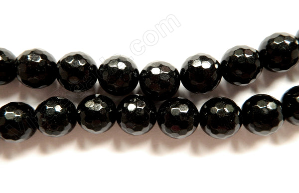 Black Jade  -  Faceted Round  16"