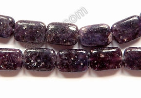 Dark Lepidolite  -  Puff Rectangles  16"