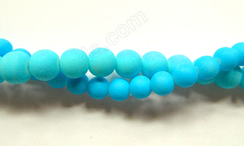 Bright Aqua Matte Glass  -  Smooth Round  15"