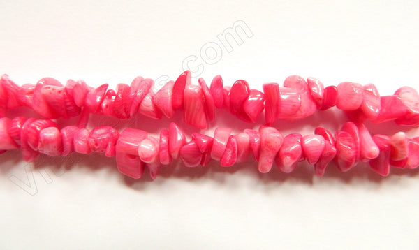 Mother of Pearl (Fuchsia)   -  Chip Nuggets  36"    10 - 12 mm
