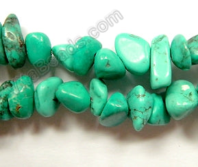 Deep Blue Green Turquoise  -  Chip Nuggets  16"