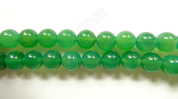 Opaque Sea Green Onyx   -  Smooth Round  16"