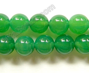 Opaque Sea Green Onyx   -  Smooth Round  16"