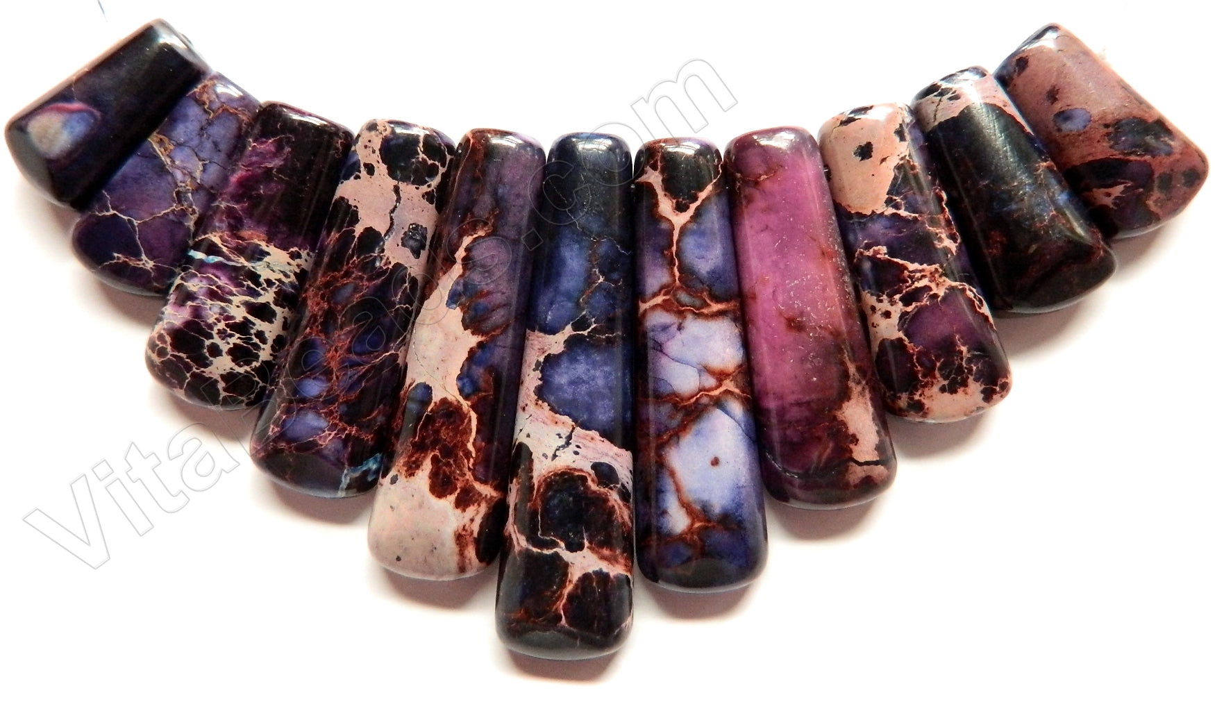 Dark Purple Impression Jasper   11-Piece Set Pendant